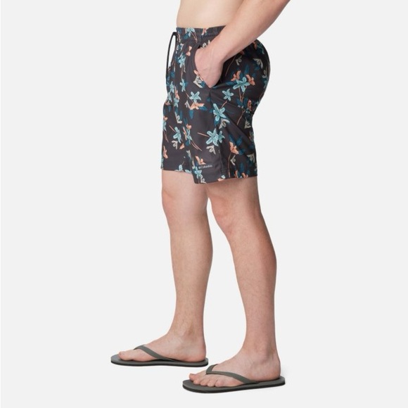 Columbia NWT Summertide Stretch Printed Shorts Men's XXL Swim‎ UPF 40 - Picture 3 of 9